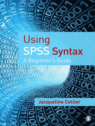Using Spss Syntax a Beginners Guide