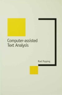 Cover image: Computer-Assisted Text Analysis 1st edition 9780761953791