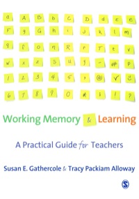 Cover image: Working Memory and Learning 1st edition 9781412936132