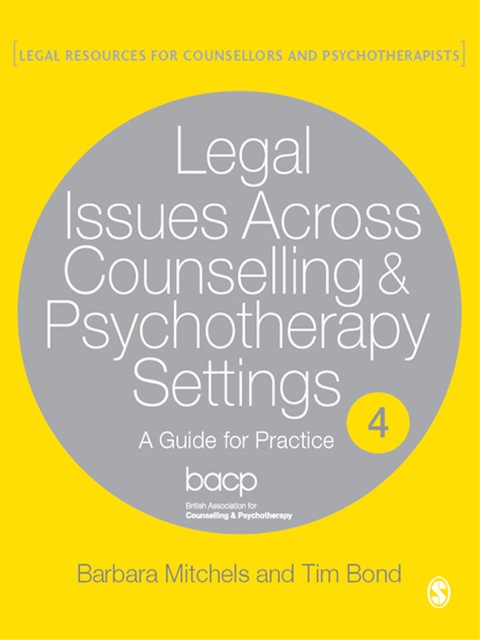 Cover image for book Legal Issues Across Counselling & Psychotherapy Settings