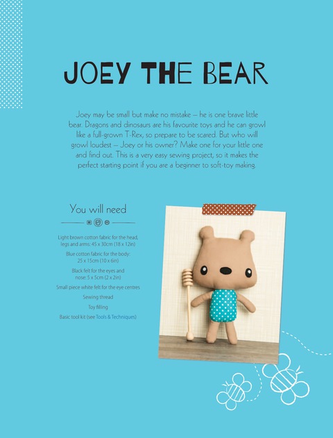 Cover image for book Joey the Bear Soft Toy Pattern