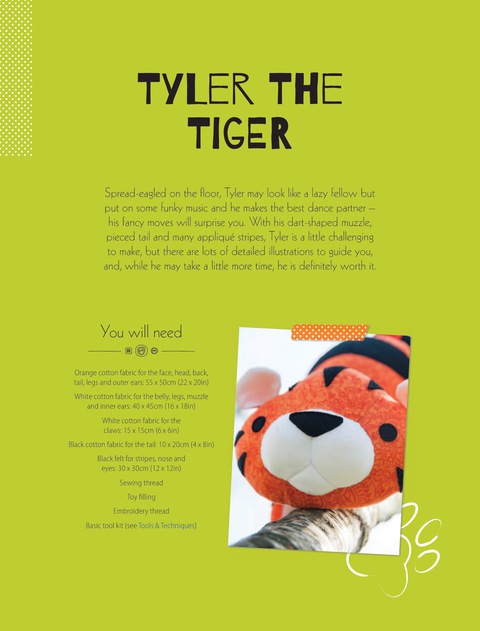 Cover image for book Tyler the Tiger Soft Toy Pattern