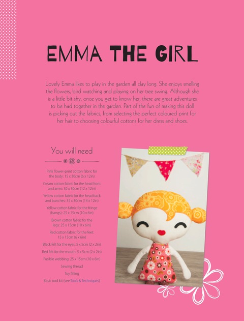 Cover image for book Emma the Girl Soft Toy Pattern