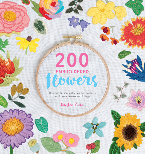 Cover image for book 200 Embroidered Flowers