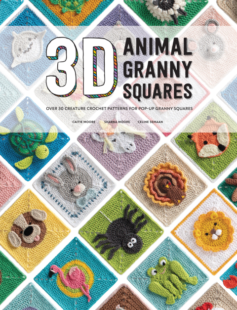 Cover image for book 3D Animal Granny Squares