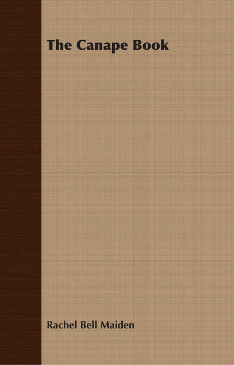 Cover image for book The Canape Book