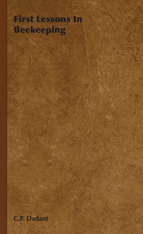 Cover image for book First Lessons in Beekeeping
