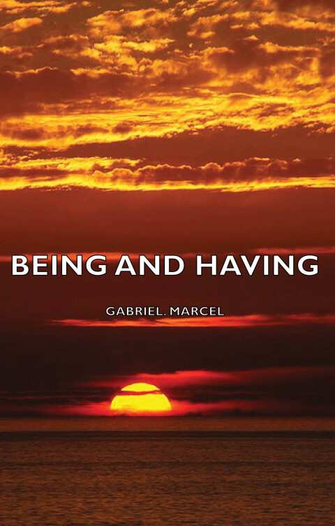 Cover image for book Being and Having