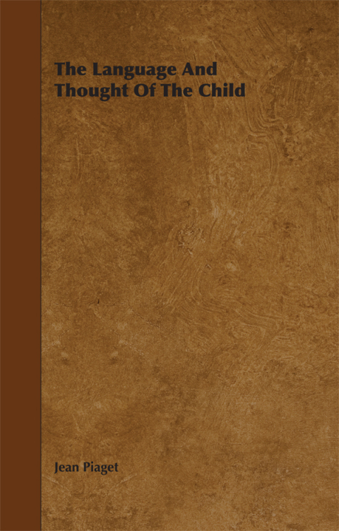 Cover image for book The Language and Thought of the Child