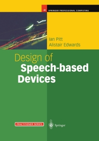 Cover image: Design of Speech-based Devices 9781852334369