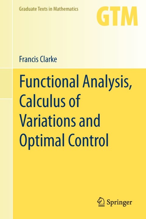 Cover image for book Functional Analysis, Calculus of Variations and Optimal Control