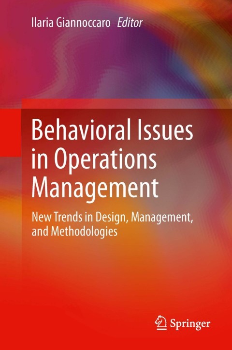 Cover image for book Behavioral Issues in Operations Management