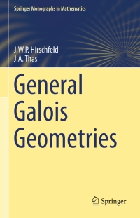 صورة الغلاف: General Galois Geometries 9781447167884