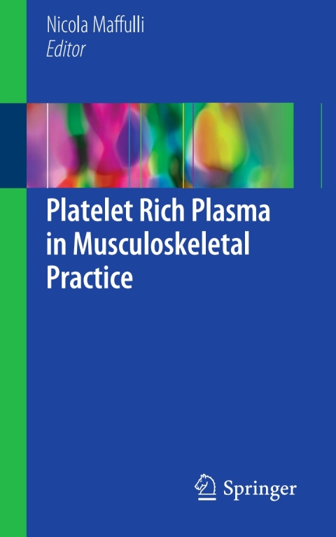 Cover image for book Platelet Rich Plasma in Musculoskeletal Practice