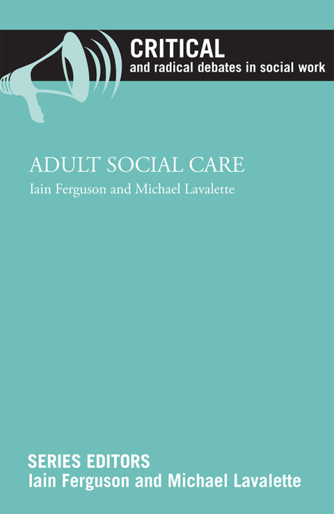 Cover image for book Adult social care