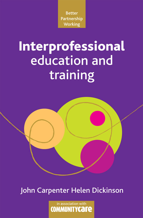 Cover image for book Interprofessional education and training