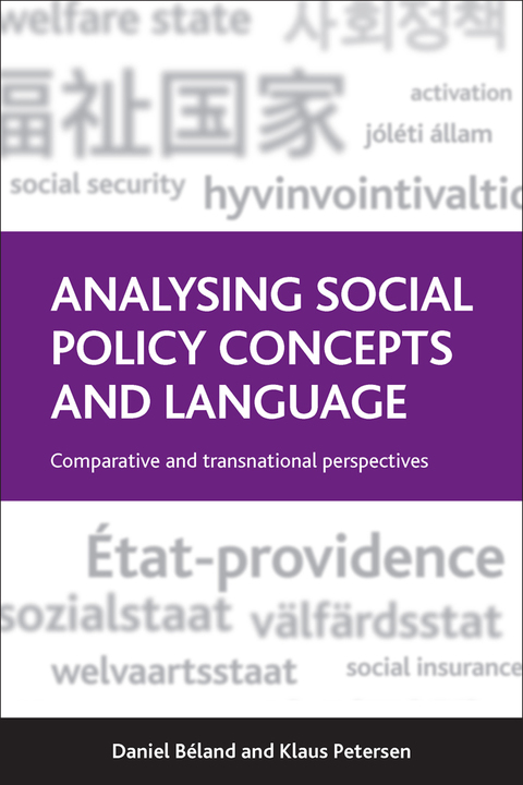 Cover image for book Analysing social policy concepts and language