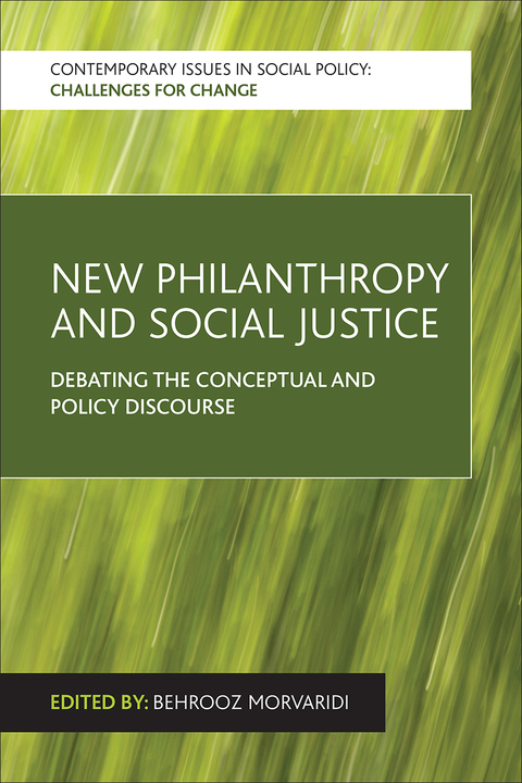 Cover image for book New philanthropy and social justice