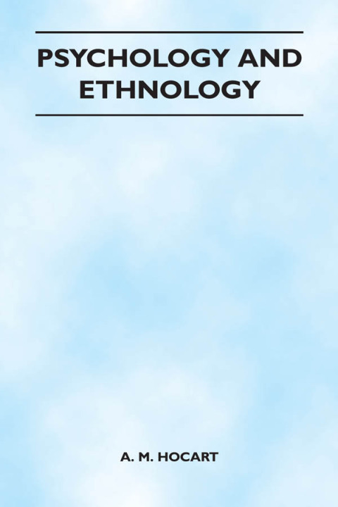 Cover image for book Psychology And Ethnology (Folklore History Series)