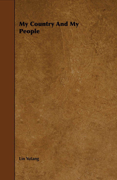 Cover image for book My Country And My People