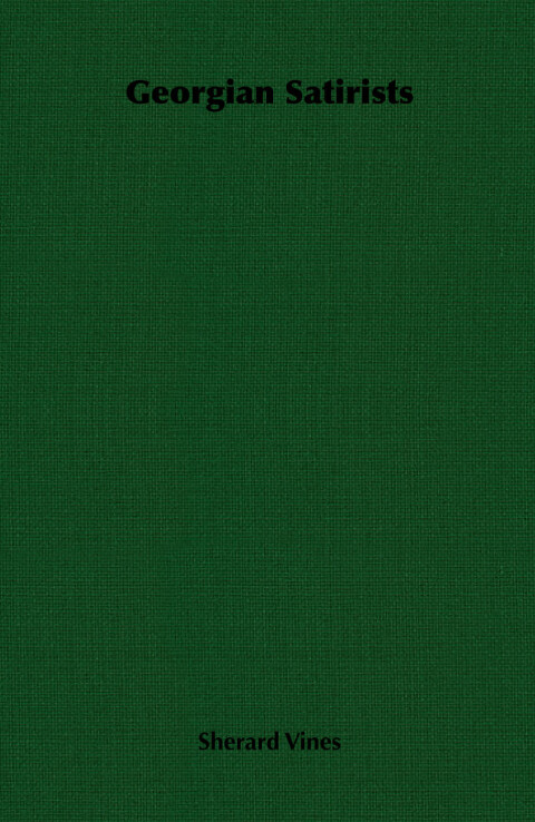 Cover image for book Georgian Satirists