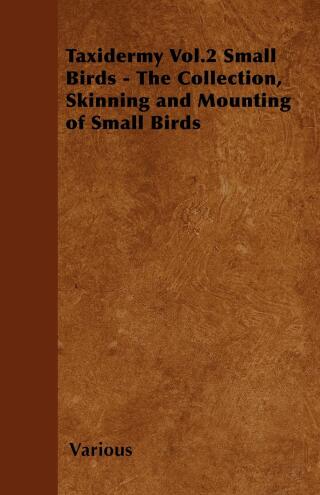 Taxidermy Vol. 2 Small Birds - The Collection, Skinning and Mounting of Small Birds