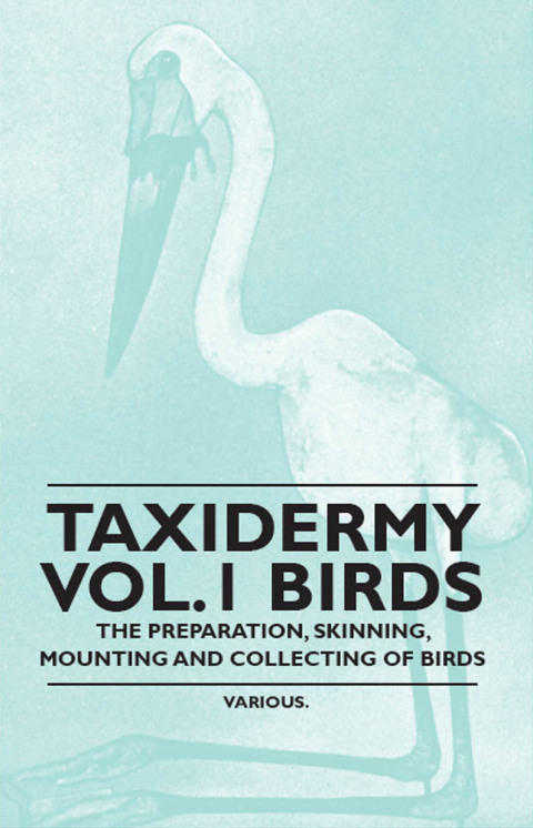Cover image for book Taxidermy Vol.1 Birds - The Preparation, Skinning, Mounting and Collecting of Birds