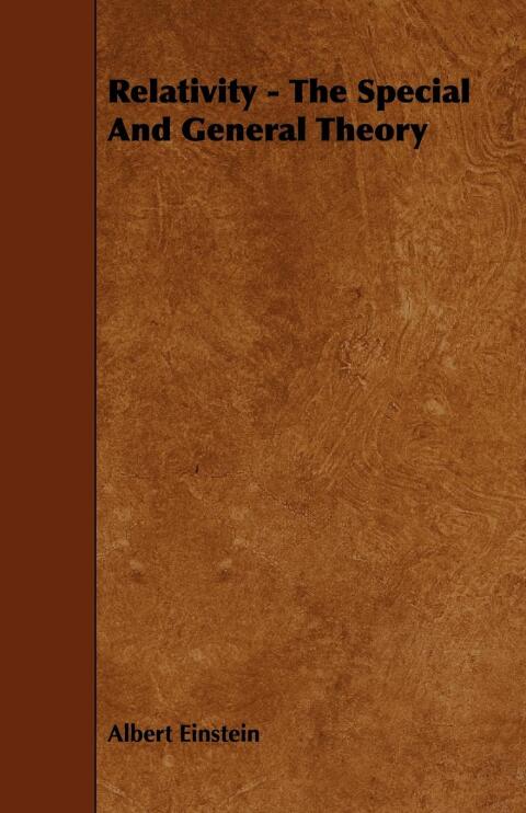 Cover image for book Relativity - The Special and General Theory