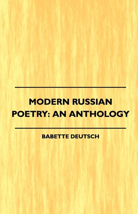 Cover image for book Modern Russian Poetry: An Anthology (1921)