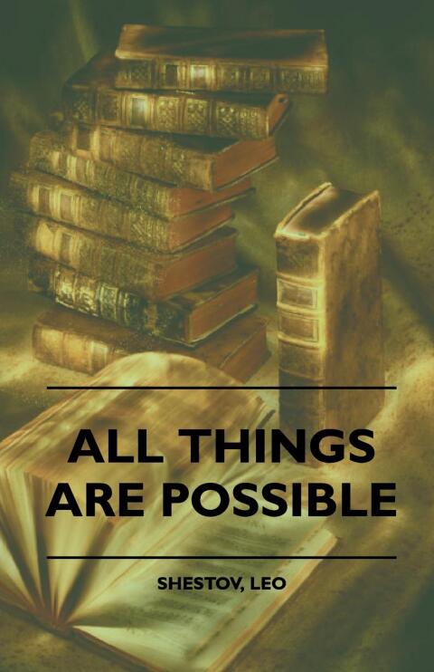 Cover image for book All Things Are Possible