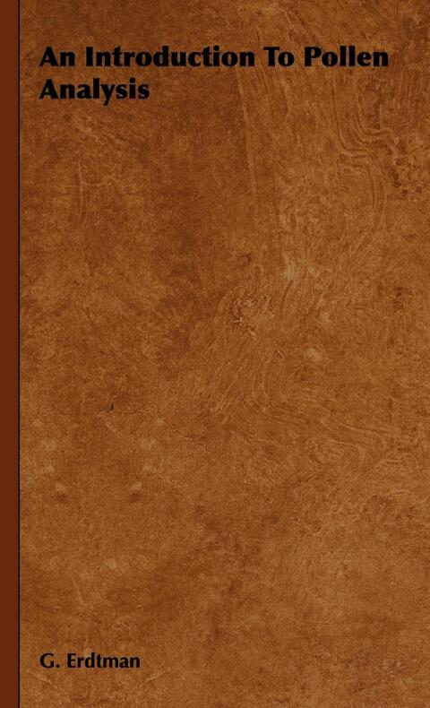 Cover image for book An Introduction to Pollen Analysis