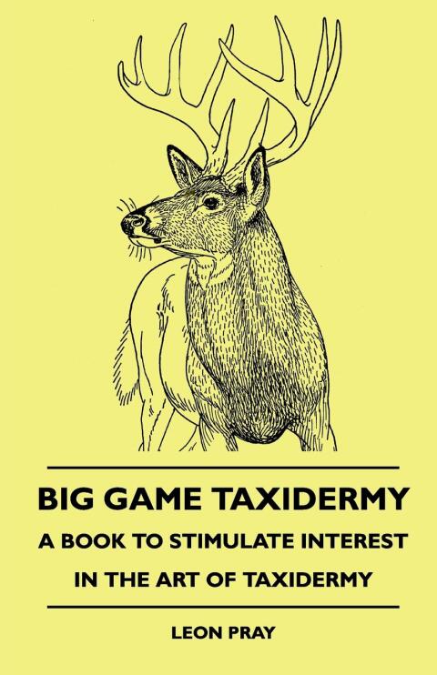 Cover image for book Big Game Taxidermy - A Book To Stimulate Interest In The Art Of Taxidermy