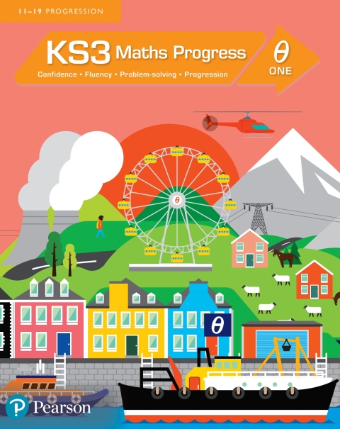 Cover image for book KS3 Maths Progress Student Book Theta 1 Kindle Edition