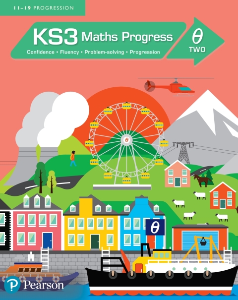 Cover image for book KS3 Maths Progress Student Book Theta 2 Kindle Edition