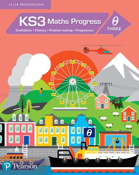 Cover image for book KS3 Maths Progress Student Book Theta 3 Kindle Edition