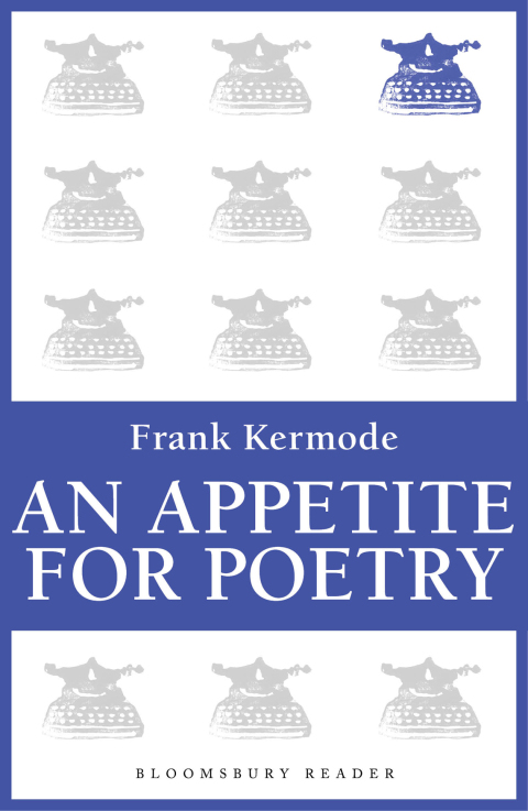 Cover image for book An Appetite for Poetry