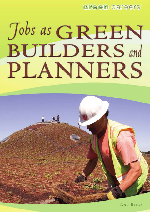 Cover image for book Jobs as Green Builders and Planners