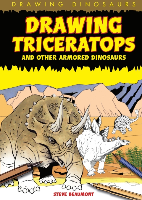 Cover image for book Drawing Triceratops and Other Armored Dinosaurs