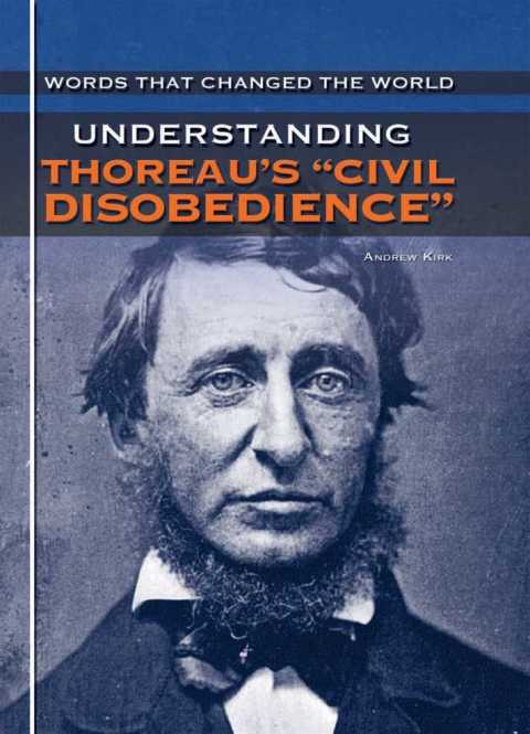 Cover image for book Understanding Thoreau's "Civil Disobedience"
