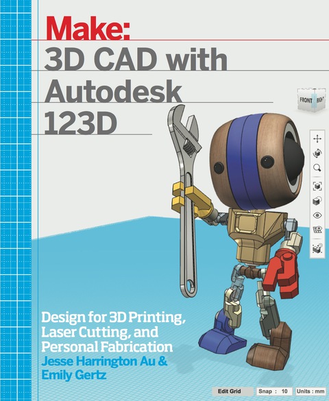 Cover image for book 3D CAD with Autodesk 123D