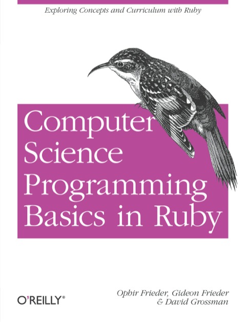 Cover image for book Computer Science Programming Basics in Ruby