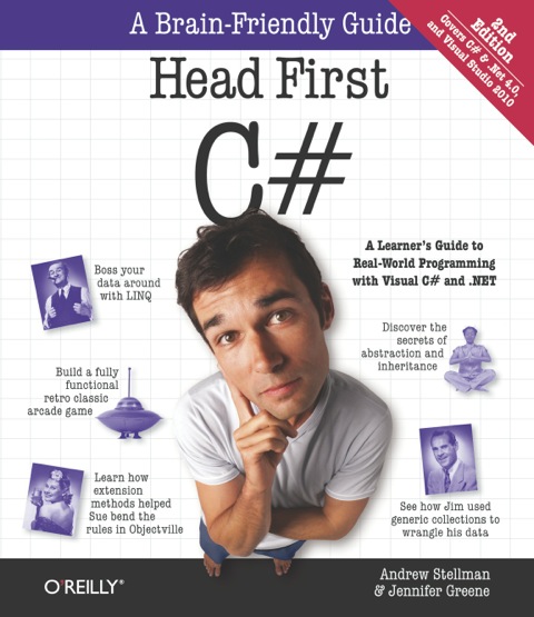 Cover image for book Head First C#