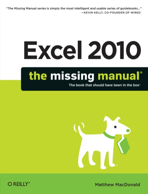Cover image for book Excel 2010: The Missing Manual