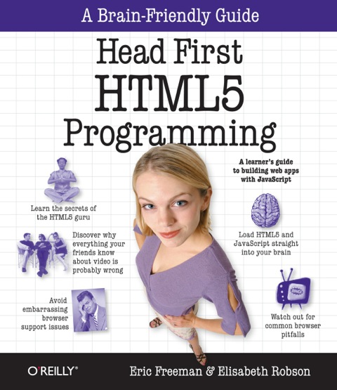 Cover image for book Head First HTML5 Programming
