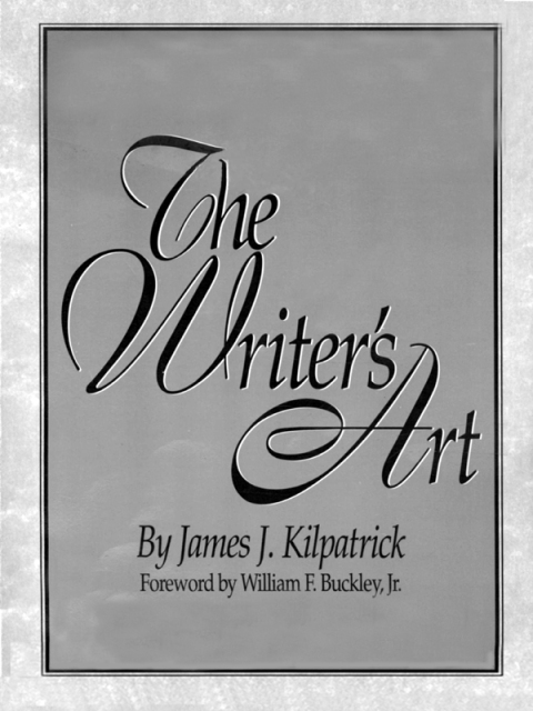 Cover image for book The Writer's Art
