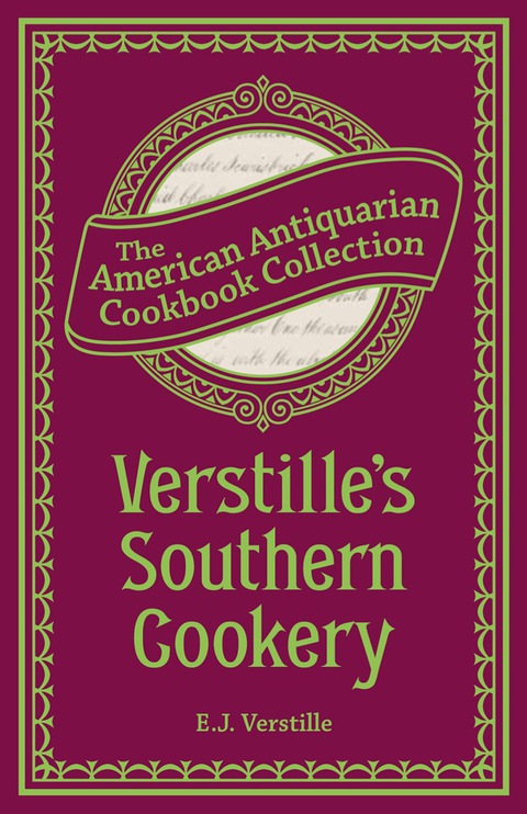 Cover image for book Verstille's Southern Cookery