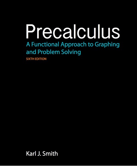 Cover image for book Precalculus: A Functional Approach to Graphing and Problem Solving