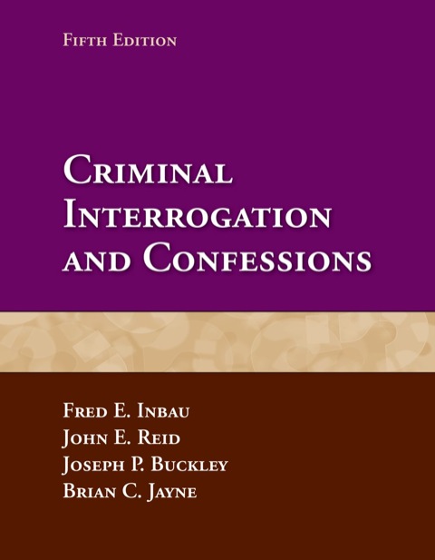 Cover image for book Criminal Interrogation and Confessions