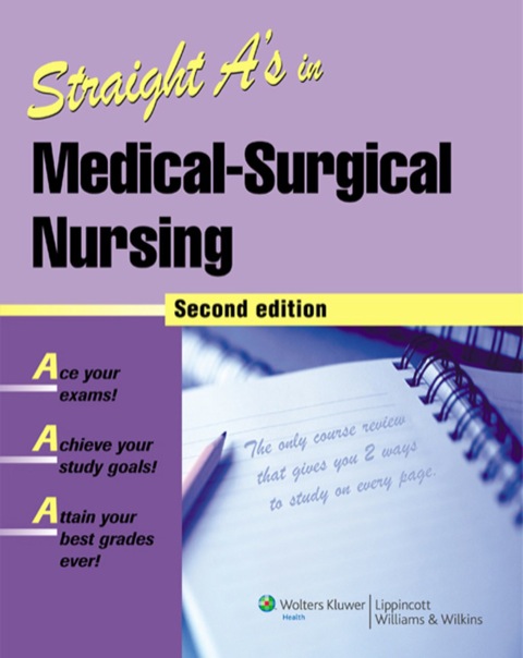 Cover image for book Straight A's in Medical-Surgical Nursing