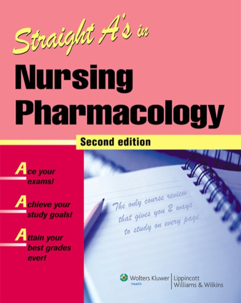 Cover image for book Straight A's in Nursing Pharmacology
